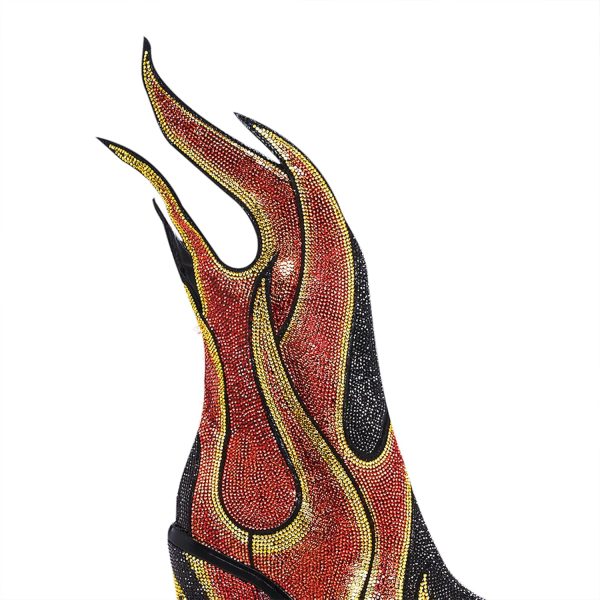 Dolls Kill Sheriff Shine Cowboy Boots by Club Exx - Rhinestone Encrusted Boots Made From Vegan Leather - Image 11