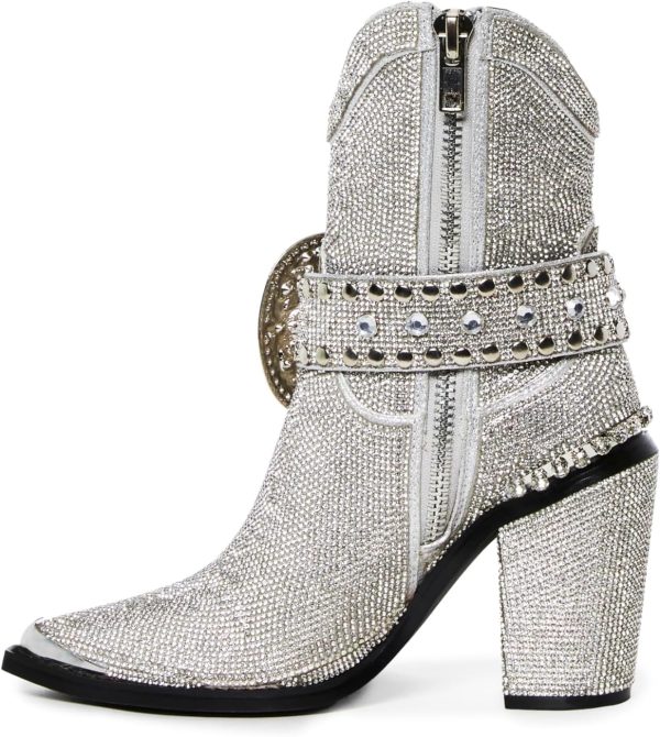 Dolls Kill Sheriff Shine Cowboy Boots by Club Exx - Rhinestone Encrusted Boots Made From Vegan Leather - Image 18