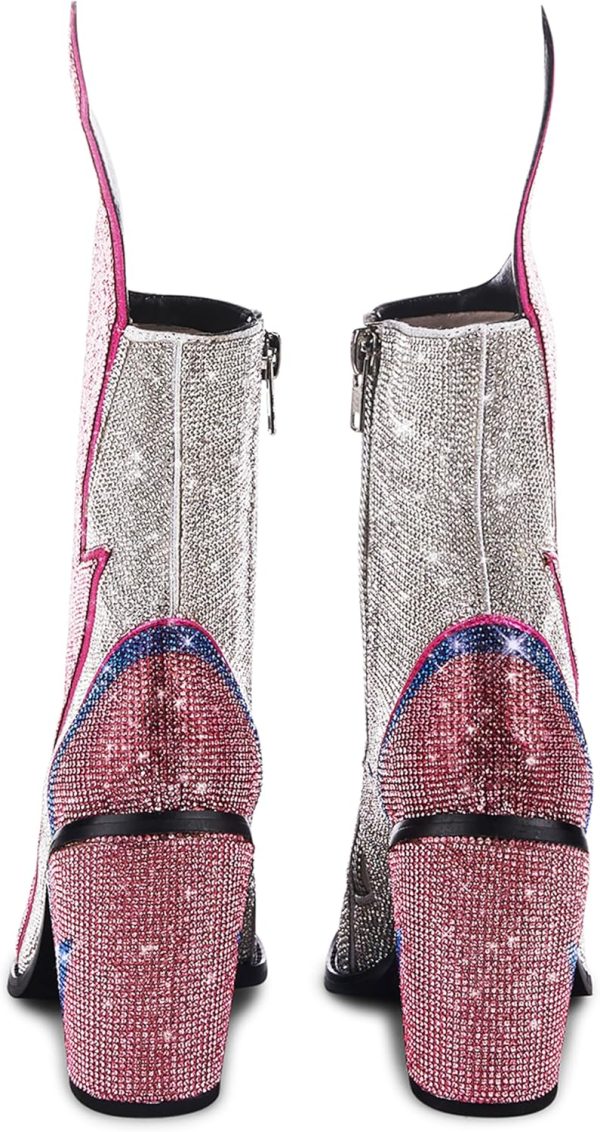 Dolls Kill Sheriff Shine Cowboy Boots by Club Exx - Rhinestone Encrusted Boots Made From Vegan Leather - Image 20
