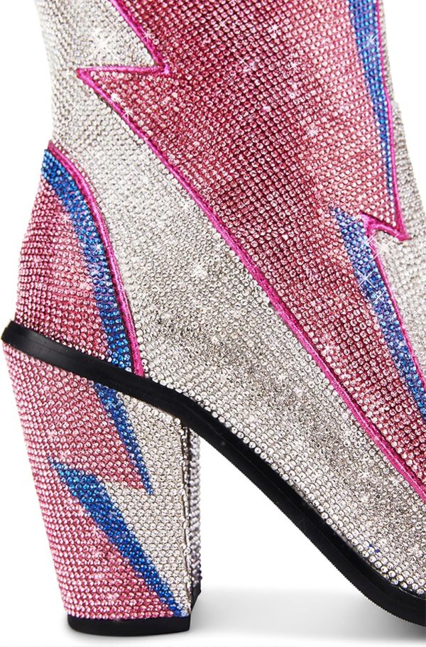 Dolls Kill Sheriff Shine Cowboy Boots by Club Exx - Rhinestone Encrusted Boots Made From Vegan Leather - Image 22