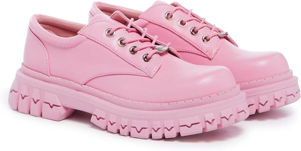 Dolls Kill Teen Craft Oxford Shoes by Delia's, Vegan Leather Lace-Up Chunky Platform Shoes - Image 6