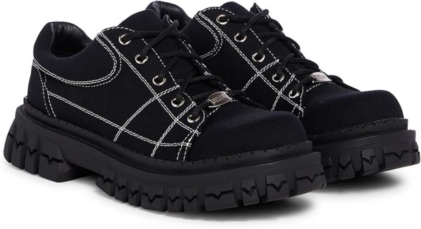Dolls Kill Teen Craft Oxford Shoes by Delia's, Vegan Leather Lace-Up Chunky Platform Shoes - Image 12