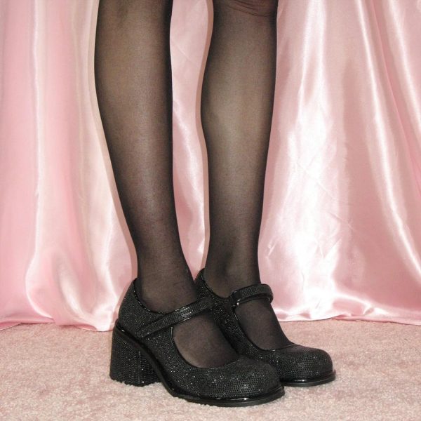 Dolls Kill Desire Me Rhinestone Mary Janes by Sugar Thrillz – Pumps with Sparkling Rhinestones, Block Heels, and Hook-and-Loop Closure, Perfect for Parties and Nights Out - Image 16