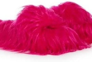 Dolls Kill Case Of The Grumpies Fuzzy Slides by Delia's - Faux Fur Slip-On With Rubber Soles, Perfect for Your Comfort