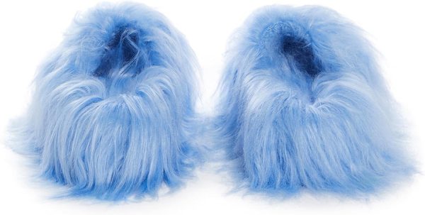 Dolls Kill Case Of The Grumpies Fuzzy Slides by Delia's - Faux Fur Slip-On With Rubber Soles, Perfect for Your Comfort - Image 9