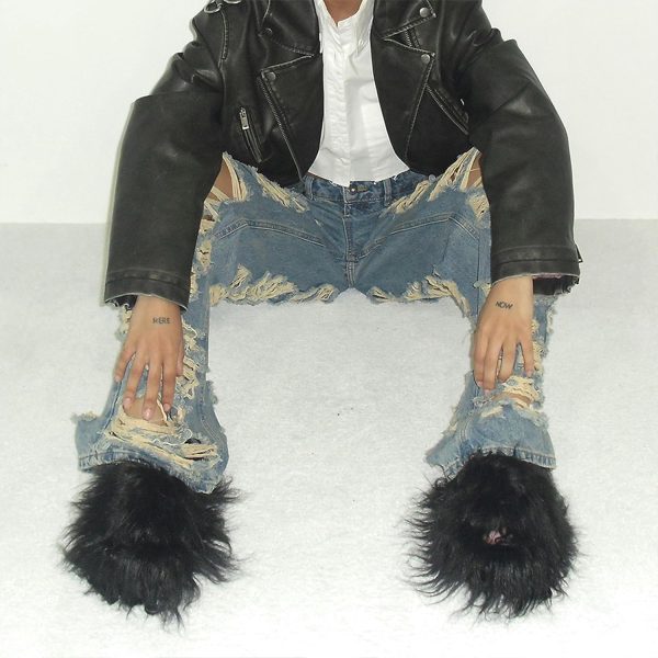 Dolls Kill Case Of The Grumpies Fuzzy Slides by Delia's - Faux Fur Slip-On With Rubber Soles, Perfect for Your Comfort - Image 37
